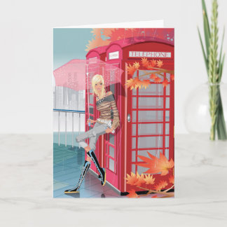 Blank Diva Girl Card Dankeskarte