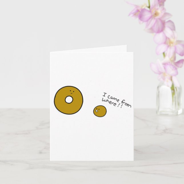 Blank Doughnut Baby Showcard Karte (Orchidee)