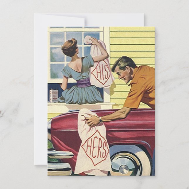 Blank Einladung Ankündigung seiner Retro-Stil (Vorderseite)