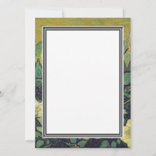 Blank Einladung, Van Gogh Wild Rose Einladung