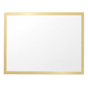 Blank Elegant Gold Notizblock