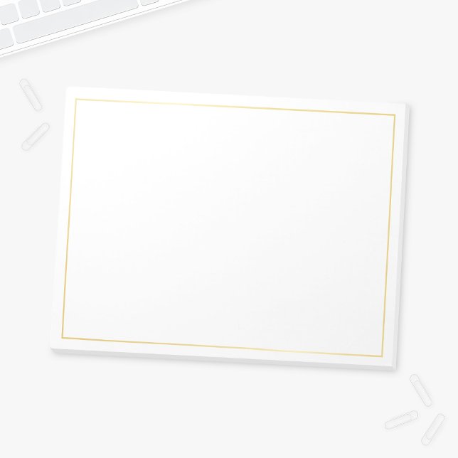 Blank Elegant Gold Notizblock (Von Creator hochgeladen)