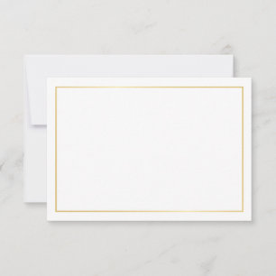 Blank Elegant Gold Wedding Hinweiskarte