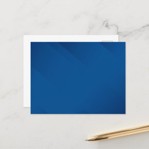 BLANK ERSTELLEN SIE IHRE EIGENE BLAUE POSTCARD POSTKARTE