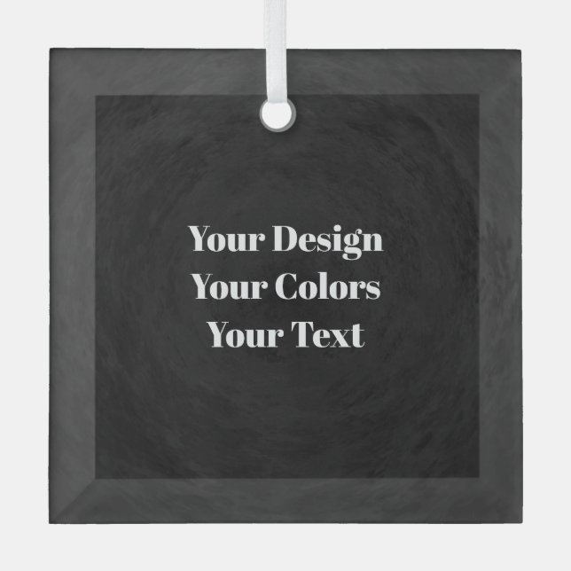 Blank - Erstellen Sie Ihre eigene, individuelle Gl Ornament Aus Glas (Vorderseite)