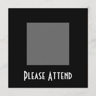 BLANK - ERSTELLEN SIE IHREN EIGENEN KUNDEN EINLADUNG