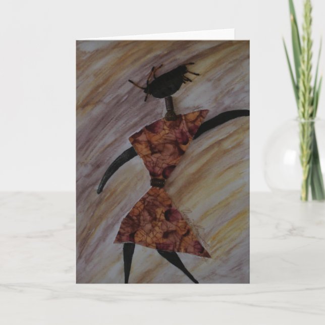 Blank Ethnic Art Note Card Karte (Vorderseite)