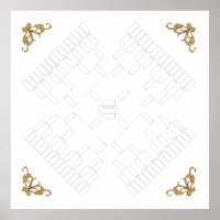 Blank Family Tree 4-Way Pedigree (7 Generation)