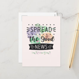 Blank-Floral-Postkarte Feiertagspostkarte