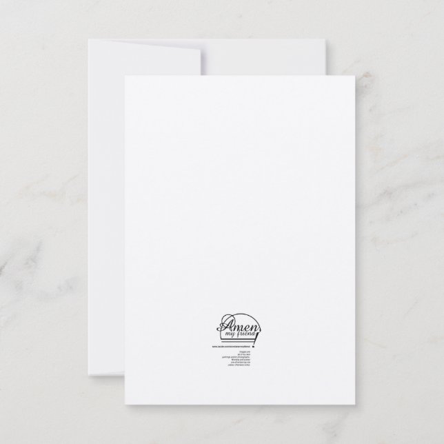 Blank florales verändertes Foto Art Notecard Dankeskarte (Rückseite)