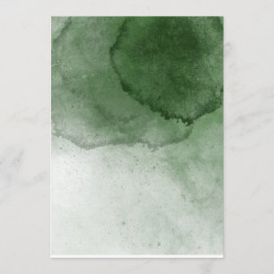 Blank Forest Green Watercolor Einladung zur Hochze