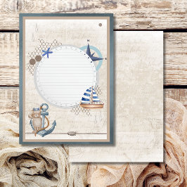 Blank fügen Sie Ihr eigenes Bild Ahoy Nautic Adven Einladung