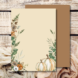 Blank fügen Sie Ihren eigenen Fall Pumpkin Rustika Einladung