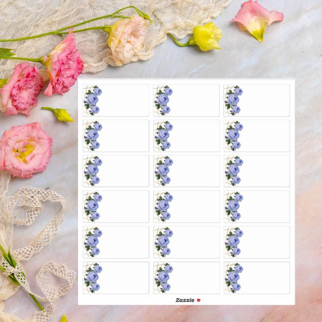 Blank für Hochzeitgäste hinzufügen Name Labels Blu (Von Creator hochgeladen)