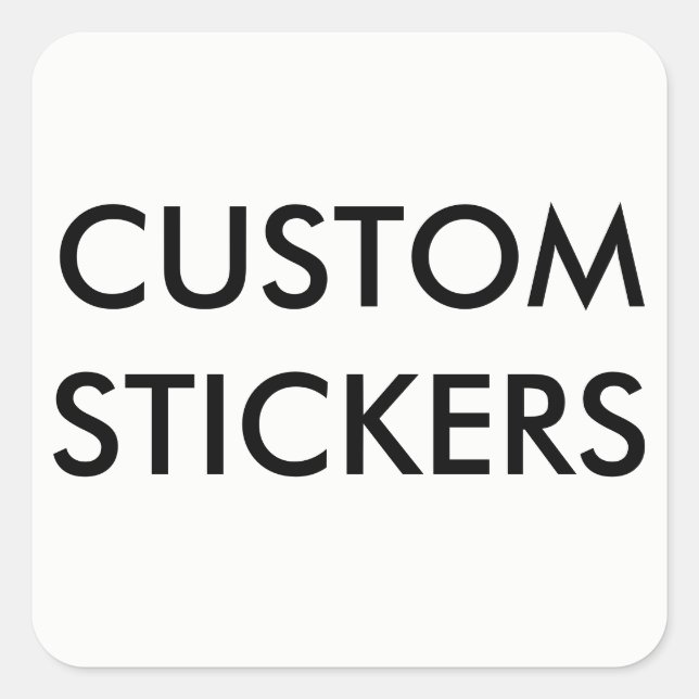 Blank für Personalisierte Aufkleber am Platz (Vorderseite)