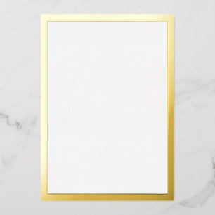 Blank Gold Folieneinladung