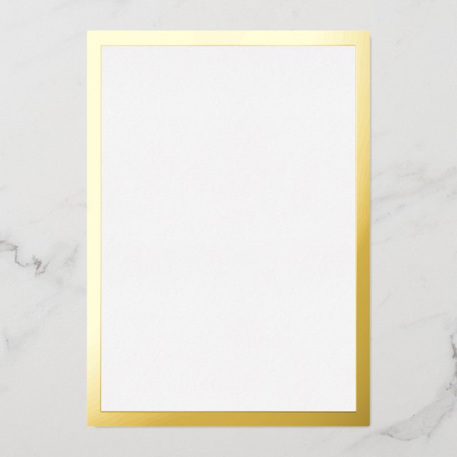 Blank Gold Folieneinladung (Vorderseite)