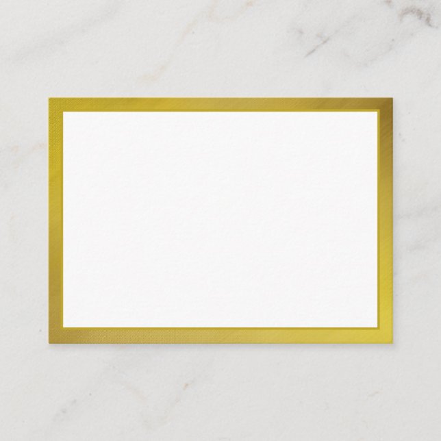 Blank Gold Mommy Advice Card Hochzeit, Ehefrau, Br Hinweiskarte (Vorderseite)