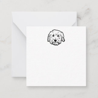 Blank Goldendoodle notecard - anpassen Mitteilungskarte