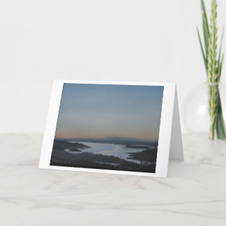 Blank Greeting Card Hudson River Landscape Karte