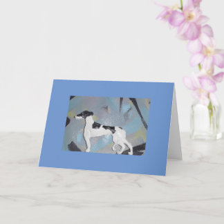 Blank Greyhound Greyhound Greyhound Greyhound-Gruß Karte