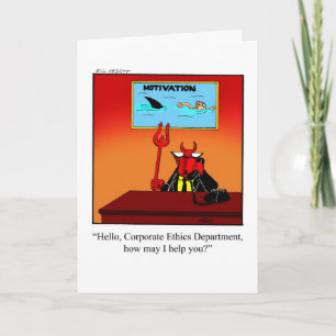 Blank-Grußkarte für den Büro Humor Karte