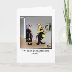 Blank-Grußkarte für den Büro Humor Karte