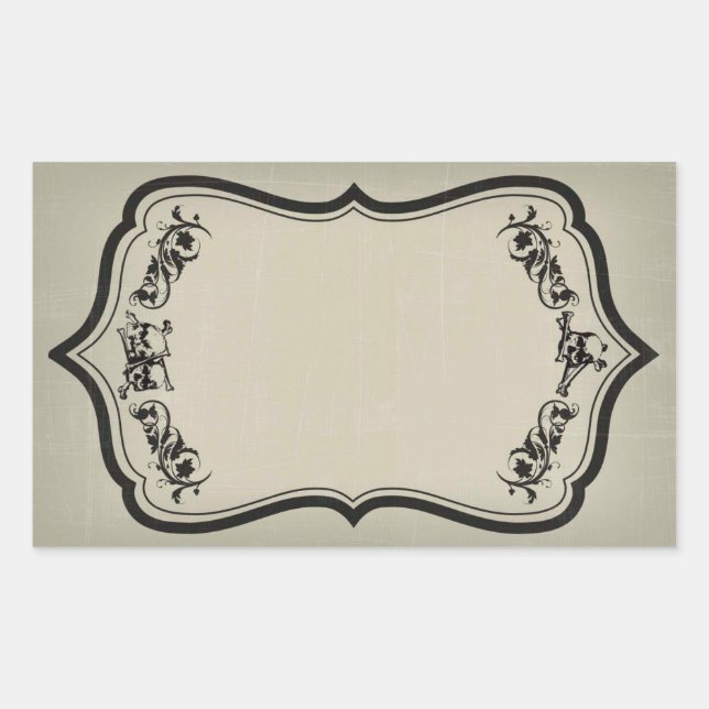 Blank Halloween Jar Sticker Label mit Skullen (Vorderseite)