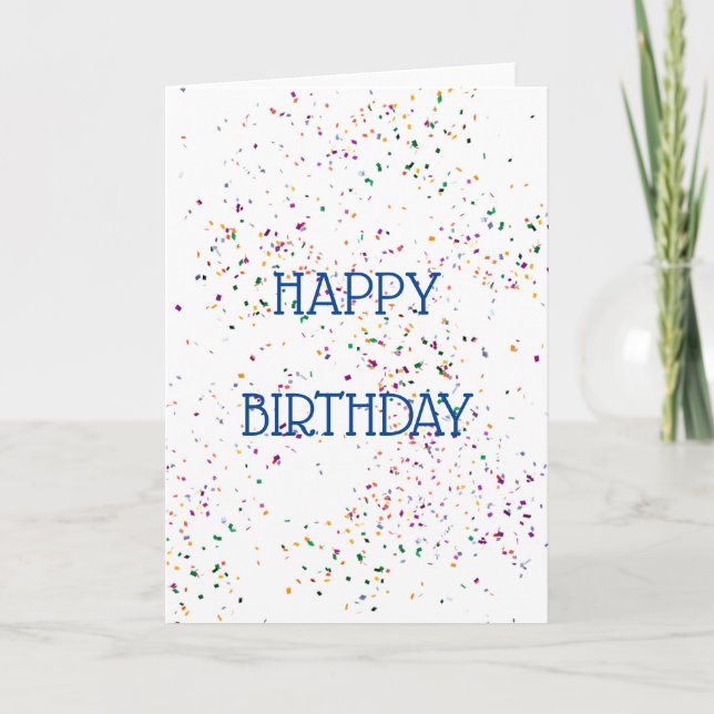 Blank Happy Birthday Card Karte (Vorderseite)