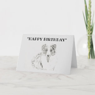 Blank Happy Birthday Dog Card Karte