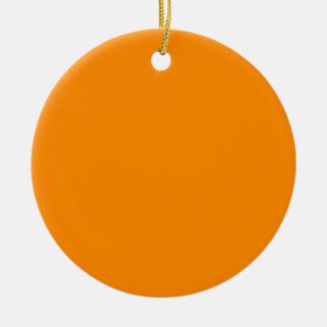 Blank, hell, orange, individuell angepasste Vorlag Keramikornament (Vorne)