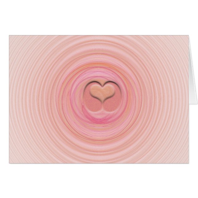 Blank Inside Jeden Anlaß Pink Peach Pastel Spirale (Vorderseite (Horizontal))
