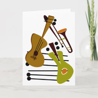 Blank Jazz Card Karte