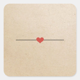 Blank-Kraftovalaufkleber Quadratischer Aufkleber