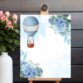 Blank kreieren Sie Ihren eigenen Elephant Hot Air Poster