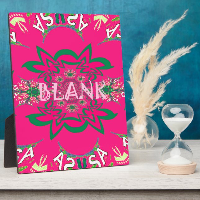 Blank, lebhaft rosa, bläserfarbene, lila Schattenm Fotoplatte (Seite)