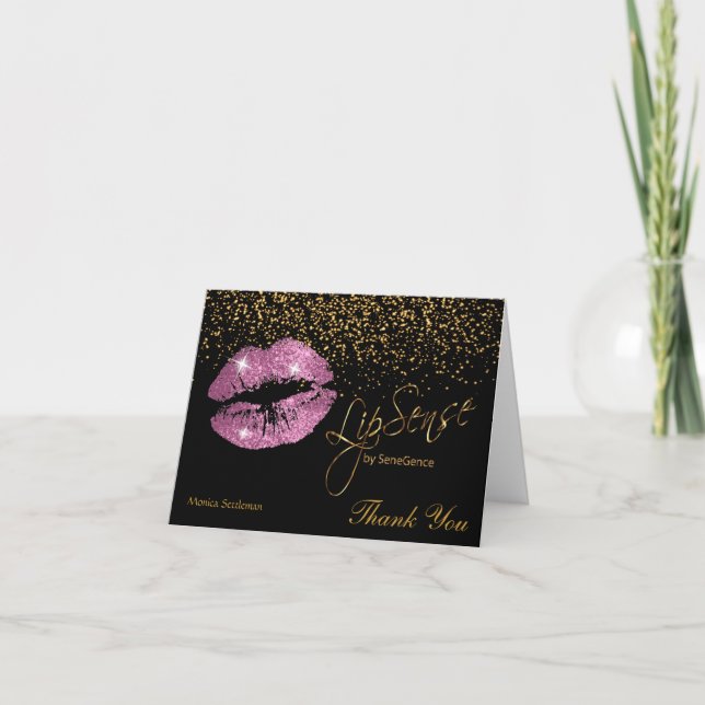Blank Lipsense So Pink Glitzer Lippen Danke (Vorderseite)