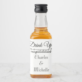 Blank Liquor Flaschen Labels Hochzeitsstimmung Alkoholflaschenetikett