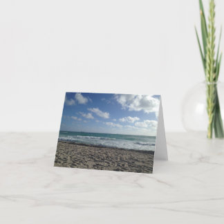 Blank Miami Beach Card Dankeskarte