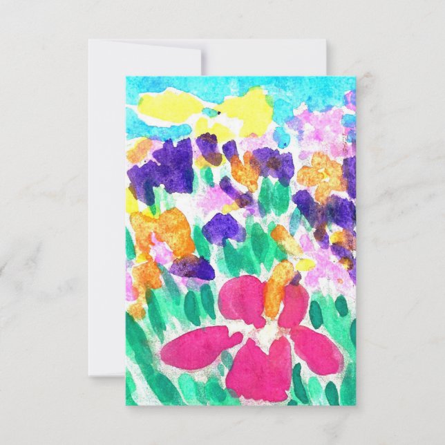 Blank-Multicolor-Einladungen Einladung (Vorderseite)