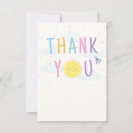 Blank Niedlich Sun Danke-Karte Dankeskarte