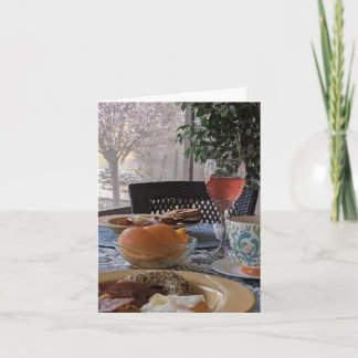 BLANK NOTECARD BRUNCH PORCH LAZY DARELAX DANKESKARTE