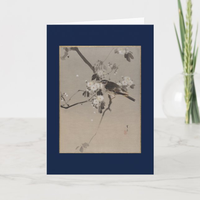 BLANK NOTECARD WITH JAPANESE PRINT OF BIRD (Vorderseite)