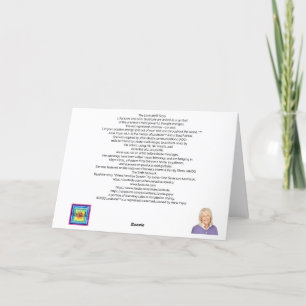 Blank Notizkarte Tasse Blasen der Liebe Dankeskarte