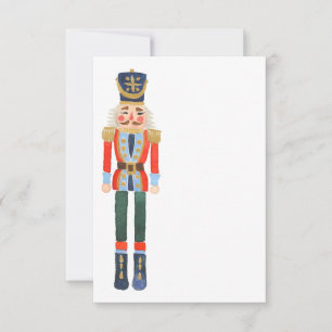 Blank Nutcracker Weihnachtskarte Einladung