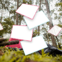 Blank Outdoor Treasure Jagd Clues, Riddle Cards