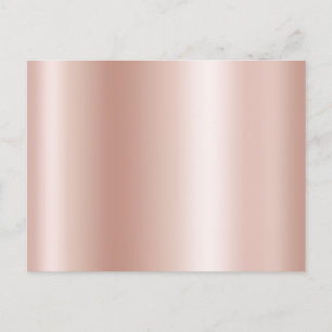 Blank Pastel Rose Goldfräsen Postkarte