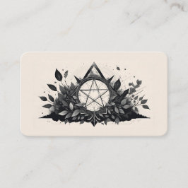 Blank Pentagram Oracle Cards Visitenkarte