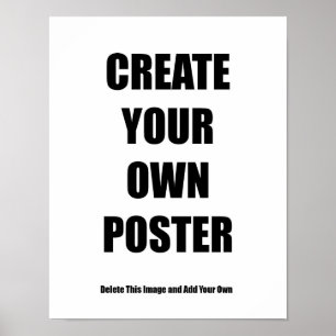 Blank Poster 11x14" DIY für Wanddekoration