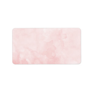 Blank Rose Blush Wasserfarbe Adressaufkleber